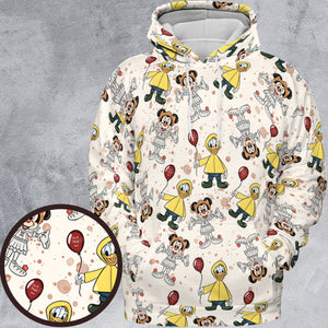 Mouse Clown All-over Print Hoodie