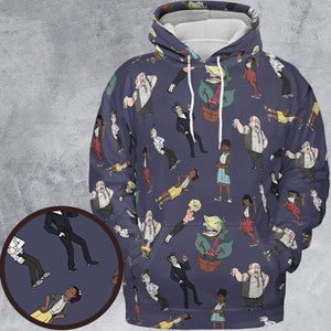 Little Shop Of Horror Characters All-over Print Hoodie