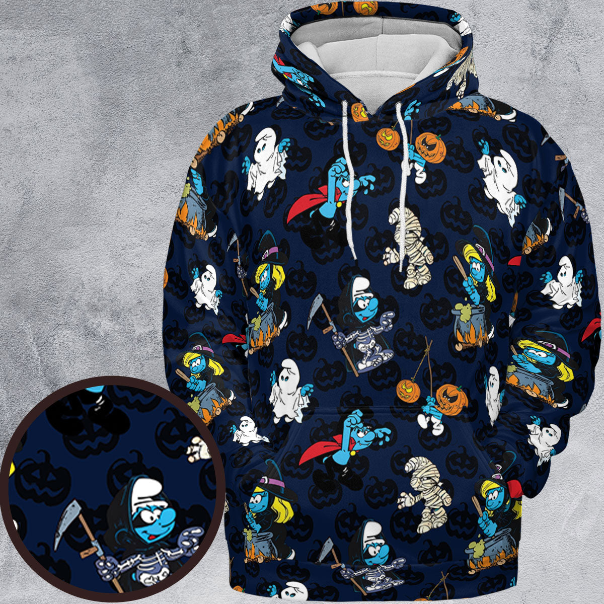 Smurfs Halloween Special All-over Print Hoodie