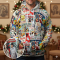 Hollywood Classic Christmas Movie Collage All-over Print Hoodie