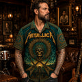 Metallica Hawaiian Shirt, Kill Em All Thrash Button Up, Seek and Destroy Fan Gift