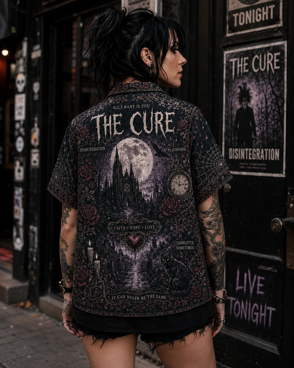 The Cure Luxury Hawaiian Shirt, Disintegration Gothic Rock Button Up, Boys Dont Cry Music Fan Gift