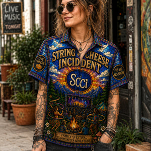 The String Cheese Incident Hawaiian Shirt, Iconic Music Artwork Button Up, Rock Culture Fan Gift