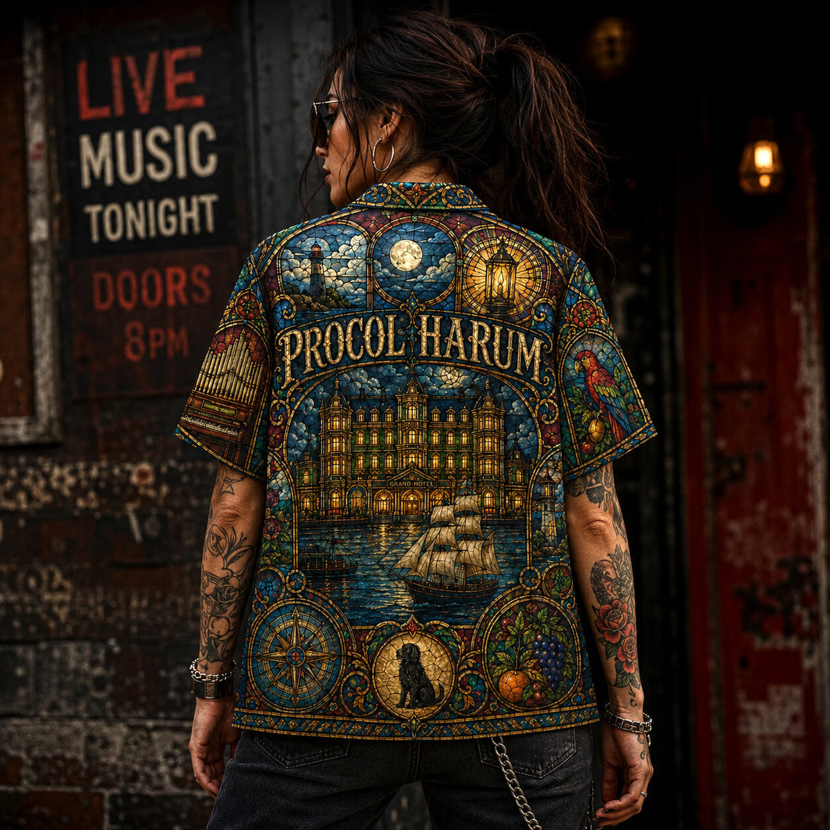 Procol Harum Hawaiian Shirt, Whiter Shade of Pale Button Up, Classic Art Rock Fan Gift