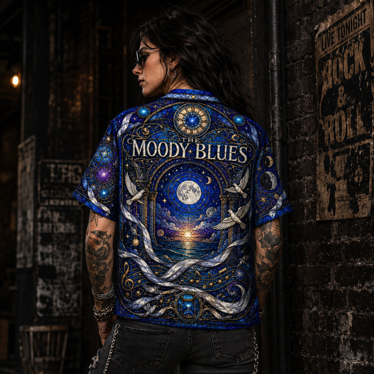 The Moody Blues Hawaiian Shirt, Nights in White Satin Button Up, Classic Prog Pop Fan Gift