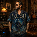Rush Hawaiian Shirt, Grace Under Pressure Button Up, Distant Early Warning Fan Gift