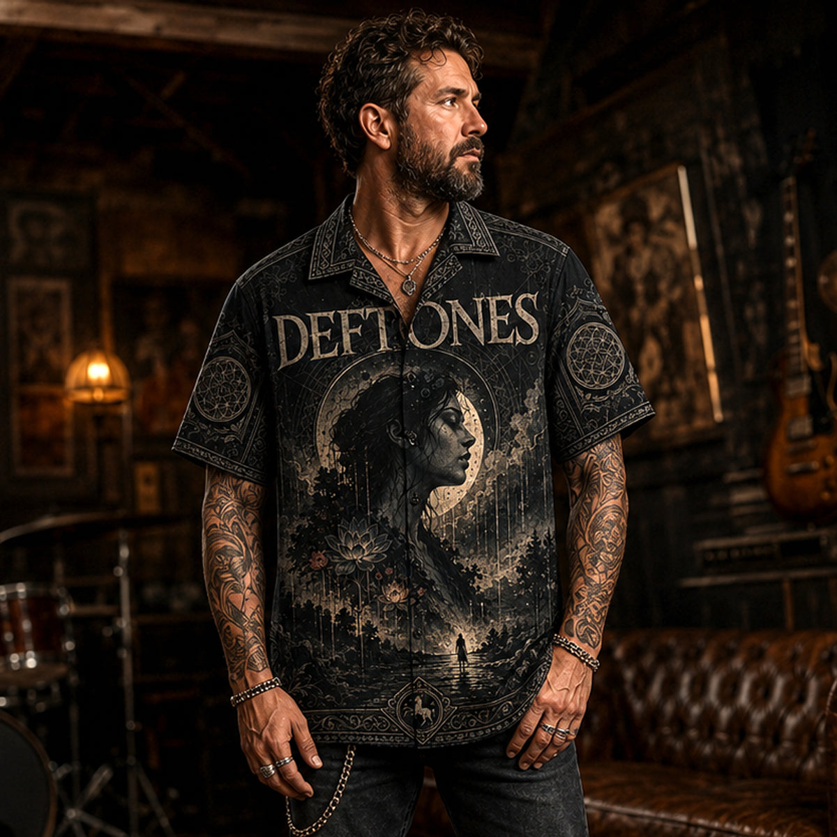 Deftones Hawaiian Shirt, Change Alt Metal Button Up, White Pony Collector Gift