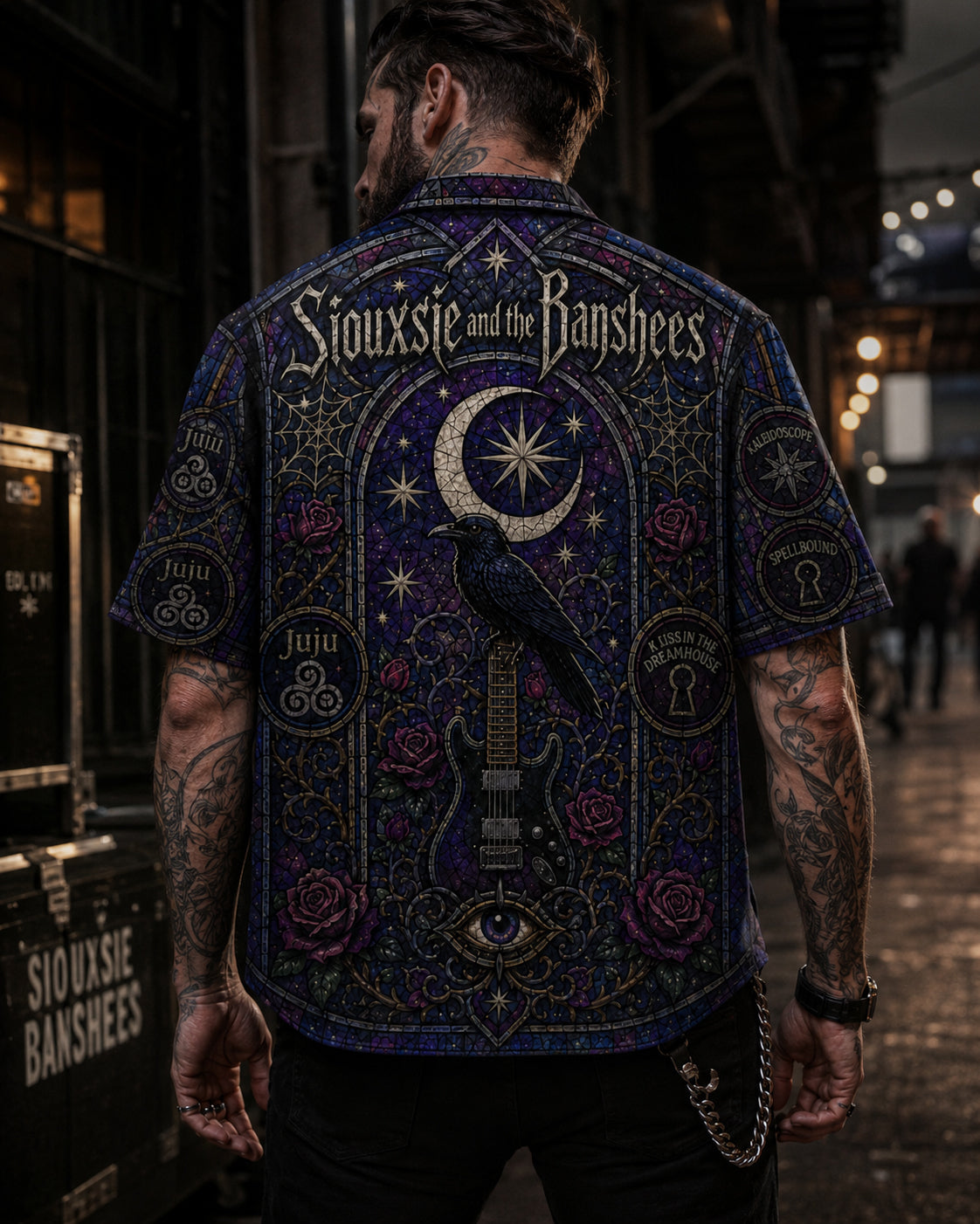 Siouxsie and the Banshees Hawaiian Shirt, Gothic Post Punk Button Up, Banshees Alternative Fan Gift
