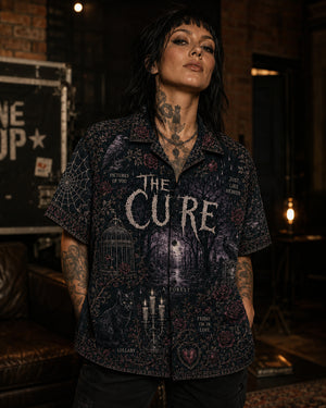 The Cure Luxury Hawaiian Shirt, Disintegration Gothic Rock Button Up, Boys Dont Cry Music Fan Gift