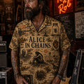 Alice in Chains The Dirt Is Buried Deep Hawaiian Shirt, Dirt Grunge Metal Button Up, Man in the Box Music Fan Gift
