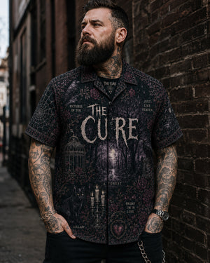 The Cure Luxury Hawaiian Shirt, Disintegration Gothic Rock Button Up, Boys Dont Cry Music Fan Gift