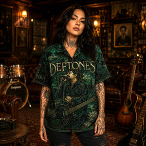 Deftones Hawaiian Shirt, White Pony Alt Metal Button Up, Digital Bath Music Fan Gift