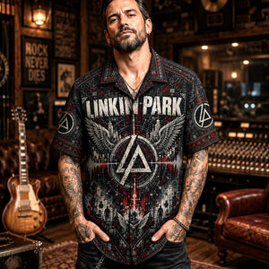 Linkin Park Hawaiian Shirt, Meteora Era Button Up, Numb Rock Fan Gift, Collector Gift