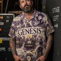 Genesis Hawaiian Shirt, Invisible Touch Prog Pop Button Up, Phil Collins Era Fan Gift