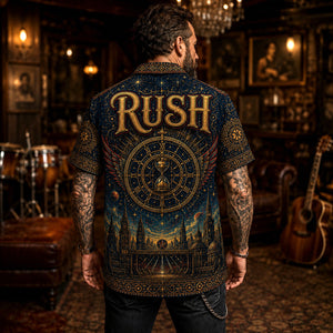 Rush Hawaiian Shirt, Tom Sawyer Rock Button Up, Moving Pictures Fan Gift