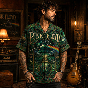 Pink Floyd Hawaiian Shirt, Shine On Prog Rock Button Up, Wish You Were Here Collector Gift