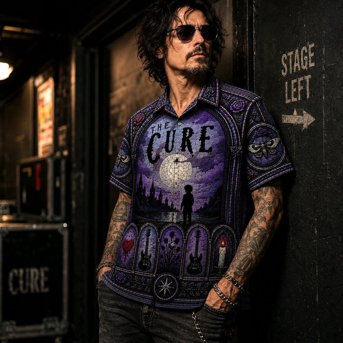 The Cure Gothic Hawaiian Shirt, Disintegration Gothic Rock Button Up, Boys Dont Cry Music Fan Gift
