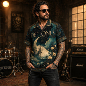 Deftones Hawaiian Shirt, Be Quiet and Drive Button Up, Alternative Metal Fan Gift