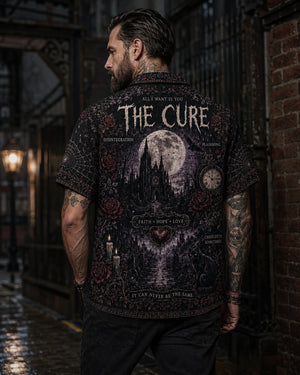 The Cure Luxury Hawaiian Shirt, Disintegration Gothic Rock Button Up, Boys Dont Cry Music Fan Gift