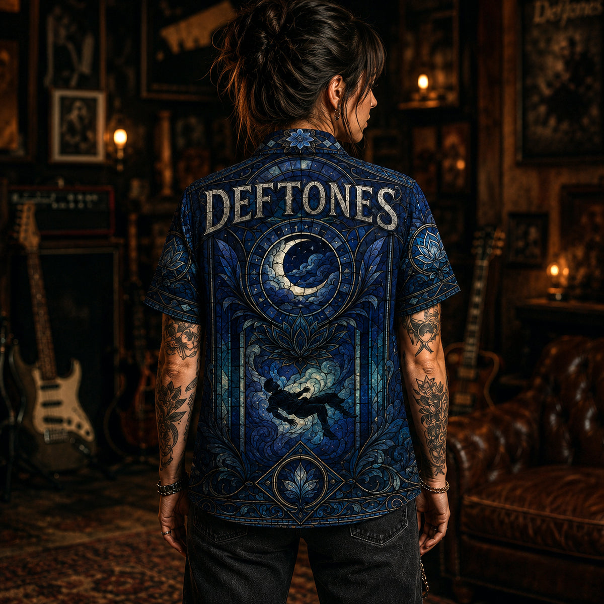 Deftones Hawaiian Shirt, Around the Fur Button Up, My Own Summer Rock Fan Gift