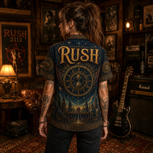 Rush Hawaiian Shirt, Tom Sawyer Rock Button Up, Moving Pictures Fan Gift