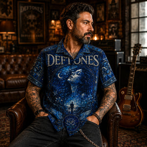 Deftones Hawaiian Shirt, Around the Fur Button Up, My Own Summer Rock Fan Gift