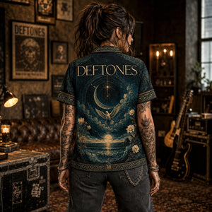 Deftones Hawaiian Shirt, Be Quiet and Drive Button Up, Alternative Metal Fan Gift