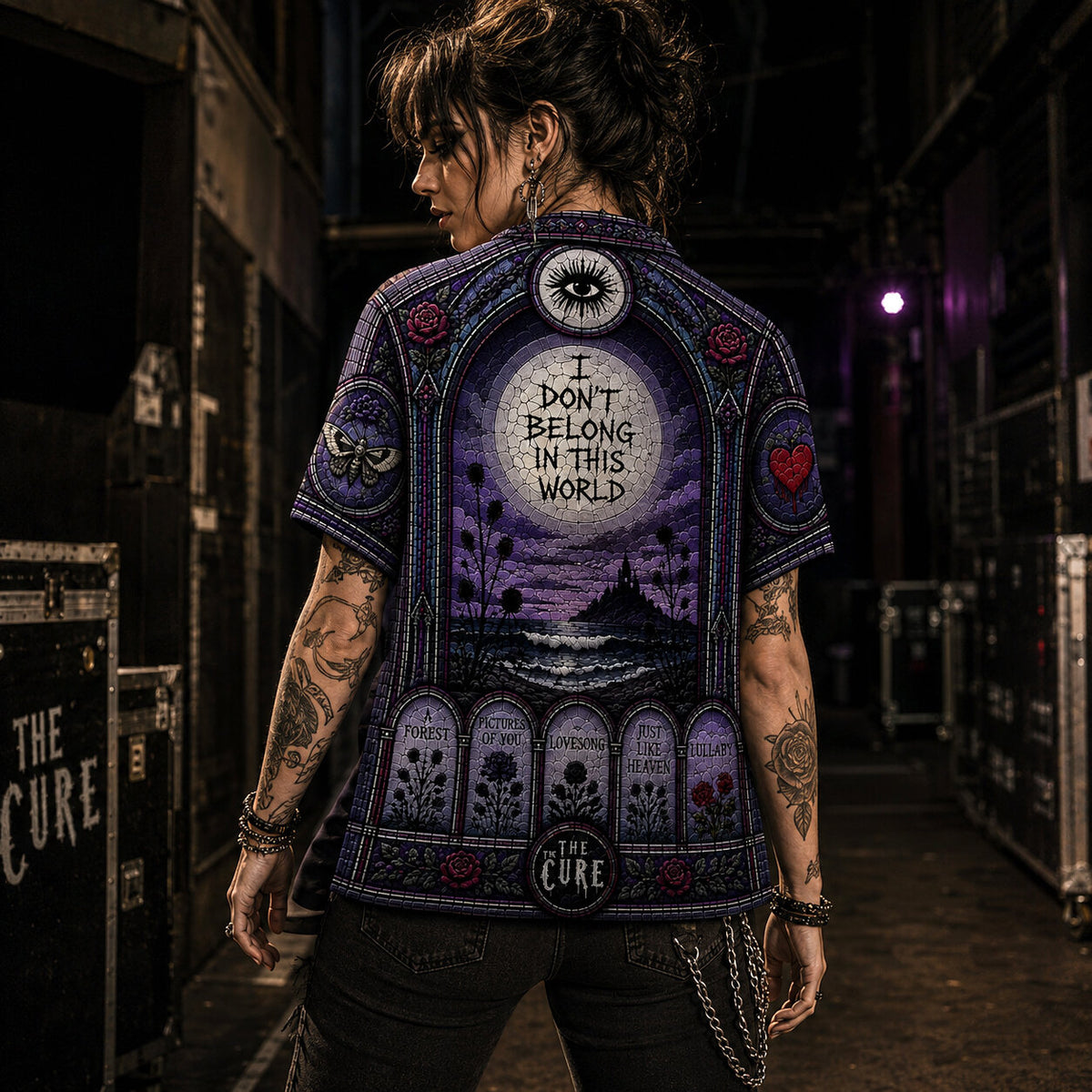 The Cure Gothic Hawaiian Shirt, Disintegration Gothic Rock Button Up, Boys Dont Cry Music Fan Gift