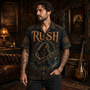 Rush Hawaiian Shirt, Tom Sawyer Rock Button Up, Moving Pictures Fan Gift