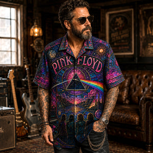 Pink Floyd Hawaiian Shirt, Division Bell Button Up, Classic Album Fan Gift