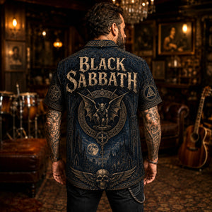Black Sabbath Hawaiian Shirt, Master of Reality Button Up, Sweet Leaf Metal Fan Gift