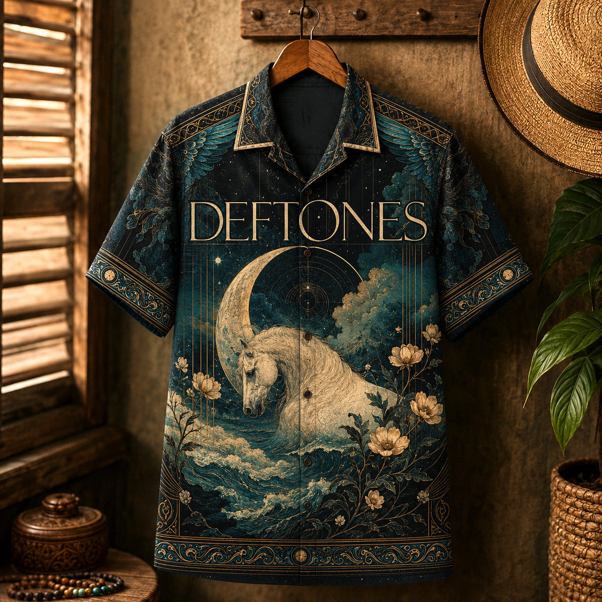 Deftones Hawaiian Shirt, Be Quiet and Drive Button Up, Alternative Metal Fan Gift