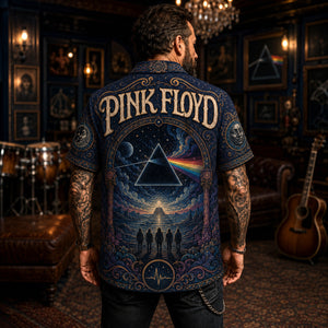 Pink Floyd Hawaiian Shirt, The Wall Prog Rock Button Up, Comfortably Numb Fan Gift