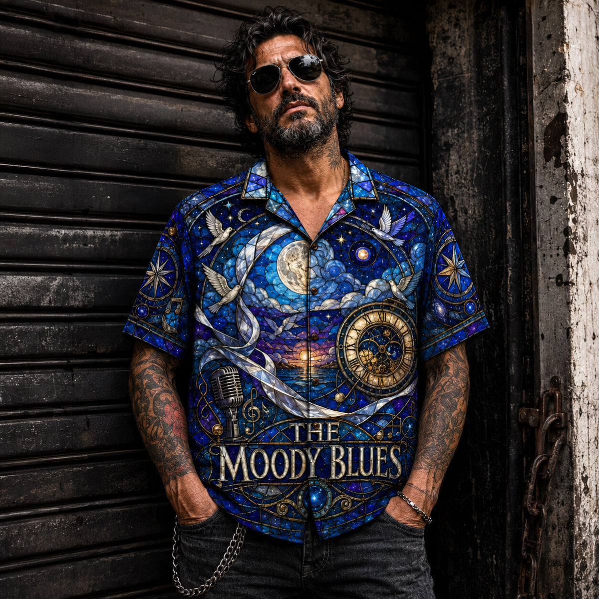 The Moody Blues Hawaiian Shirt, Nights in White Satin Button Up, Classic Prog Pop Fan Gift