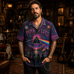 Pink Floyd Hawaiian Shirt, Division Bell Button Up, Classic Album Fan Gift