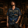 Pink Floyd Hawaiian Shirt, Money Classic Rock Button Up, Prism Album Fan Gift