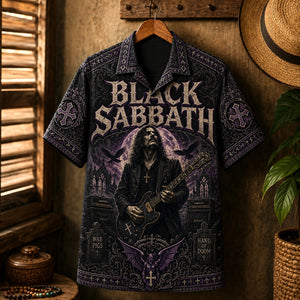 Black Sabbath Hawaiian Shirt, War Pigs Doom Rock Button Up, Paranoid Album Fan Gift