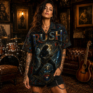 Rush Hawaiian Shirt, Farewell to Kings Button Up, Closer to the Heart Fan Gift