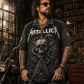 Metallica Hawaiian Shirt, Ride the Lightning Button Up, Creeping Death Fan Gift