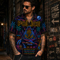 The Police Hawaiian Shirt, Every Breath You Take Button Up, Synchronicity New Wave Fan Gift