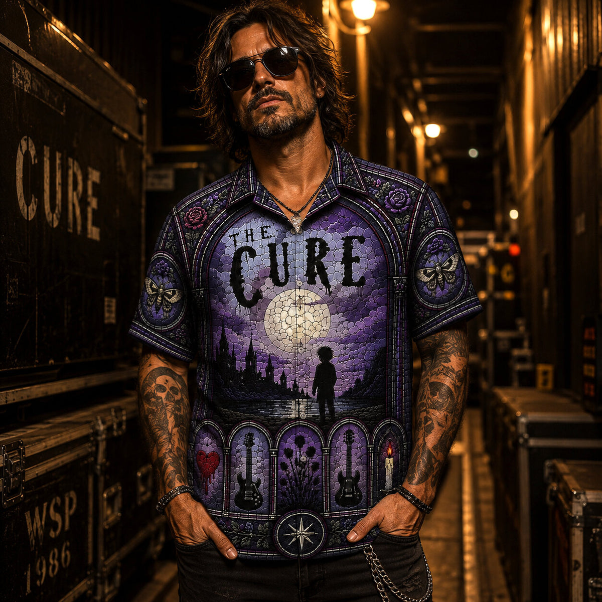 The Cure Gothic Hawaiian Shirt, Disintegration Gothic Rock Button Up, Boys Dont Cry Music Fan Gift
