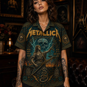 Metallica Hawaiian Shirt, Fuel Hard Rock Button Up, Reload Era Music Fan Gift