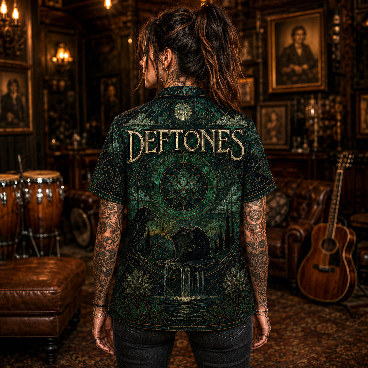 Deftones Hawaiian Shirt, White Pony Alt Metal Button Up, Digital Bath Music Fan Gift