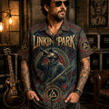 Linkin Park Hawaiian Shirt, One More Light Button Up, Modern Rock Fan Gift