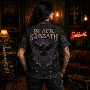 Black Sabbath Hawaiian Shirt, War Pigs Doom Rock Button Up, Paranoid Album Fan Gift