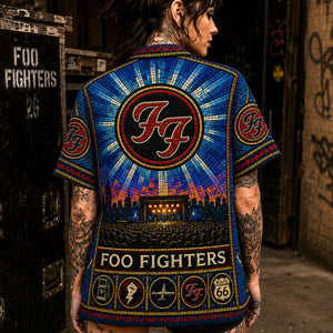 Foo Fighters Hawaiian Shirt, Everlong Alternative Rock Button Up, The Pretender Music Fan Gift