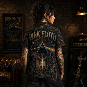 Pink Floyd Hawaiian Shirt, Wish You Were Here Button Up, Shine On Music Fan Gift
