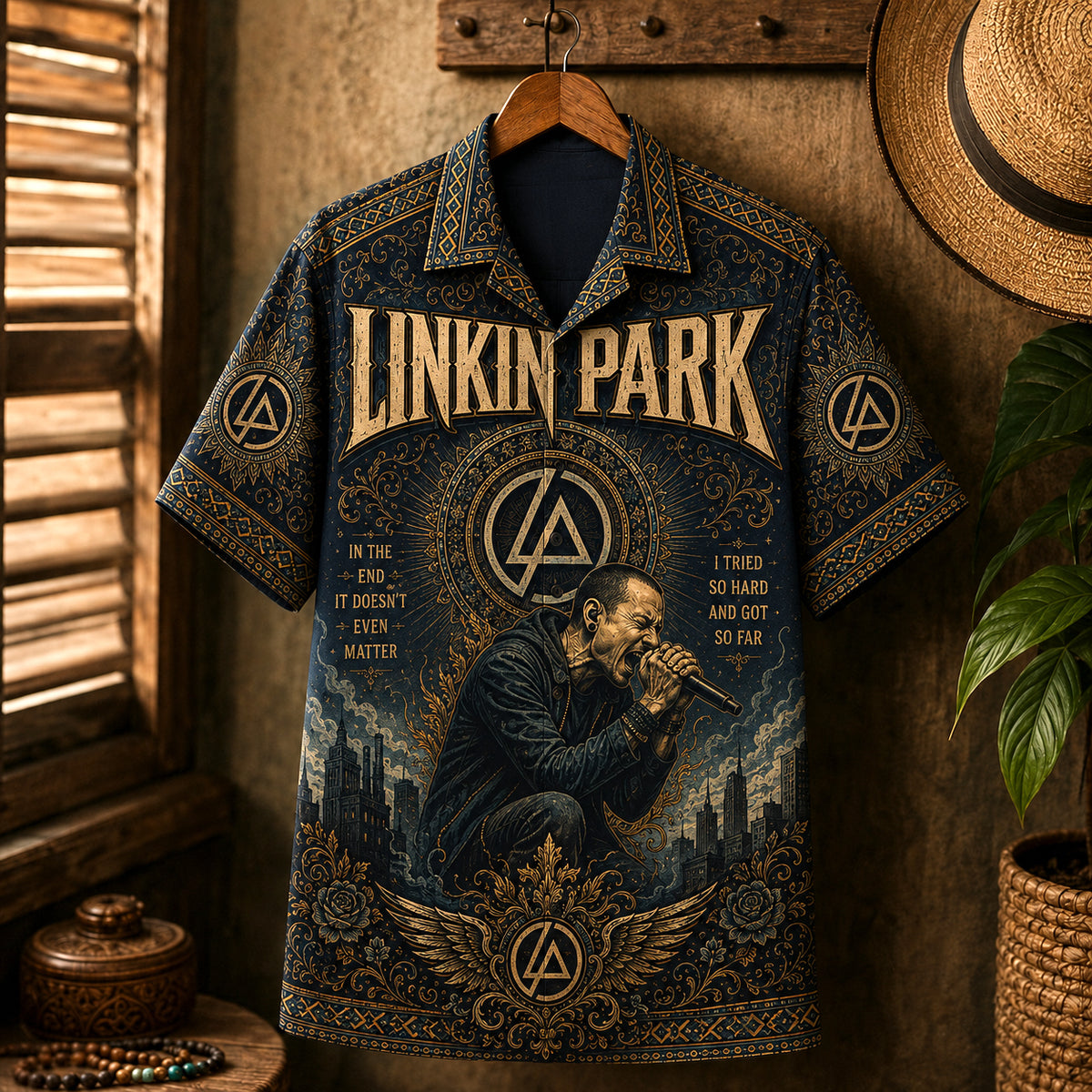 Linkin Park Hawaiian Shirt, Minutes to Midnight Button Up, What Ive Done Fan Gift