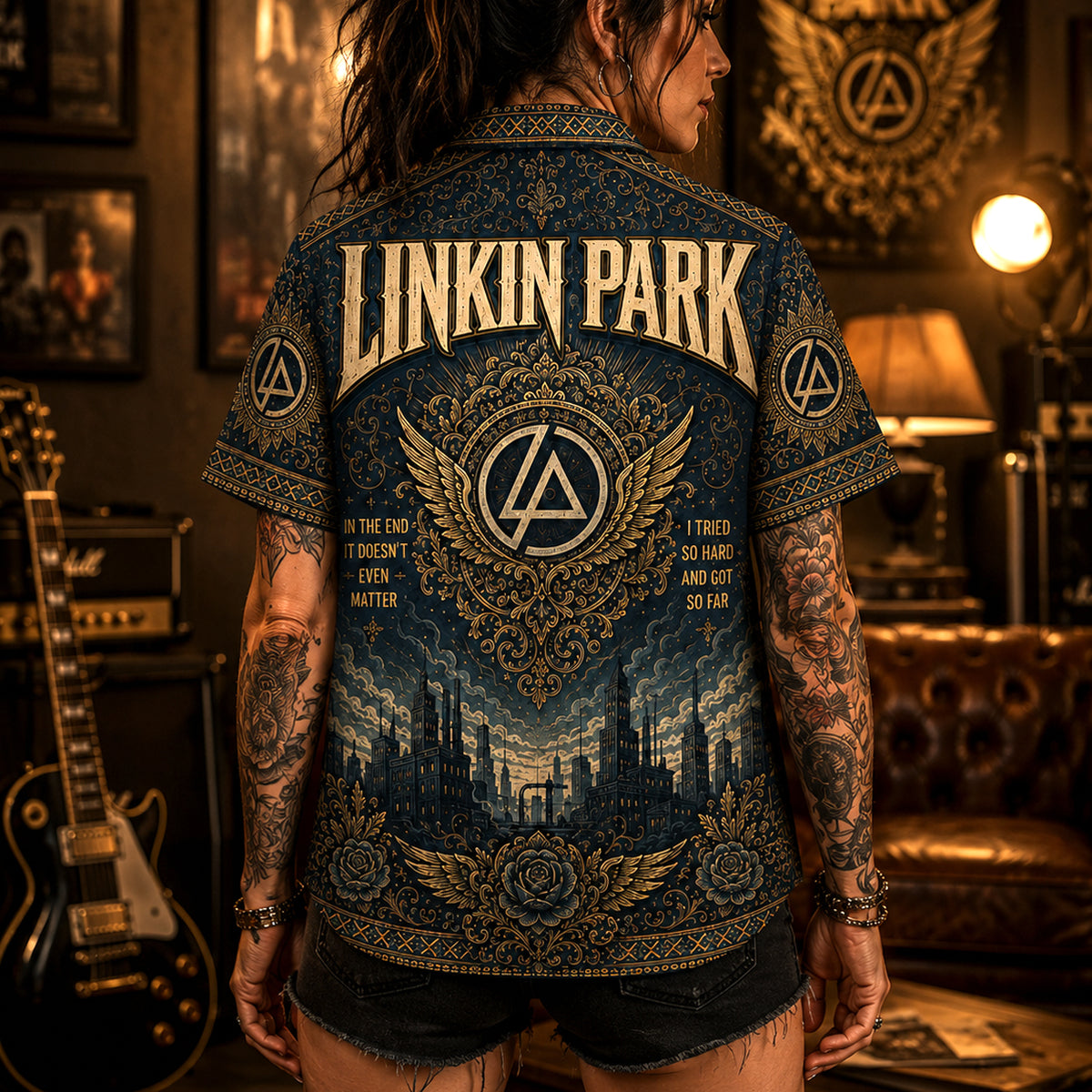 Linkin Park Hawaiian Shirt, Minutes to Midnight Button Up, What Ive Done Fan Gift