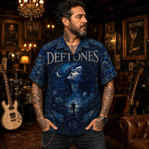 Deftones Hawaiian Shirt, Around the Fur Button Up, My Own Summer Rock Fan Gift